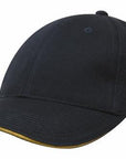 Headwear Brushed Heavy Cotton With Sandwich Trim (4210)