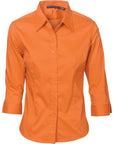 DNC Ladies Premier Stretch Poplin 3/4 Sleeve Business Shirts (4232)