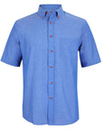 JB's Wear Original Short Sleeve Indigo Chambray Shirt - Adults (4ICS)