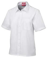 JB's Wear Ladies Poplin S/S Shirt (4LSWS)
