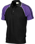 DNC Cool-Breathe Twin Stripe Contrast Raglan Polo (5222)