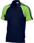 DNC Cool-Breathe Twin Stripe Contrast Raglan Polo (5222)