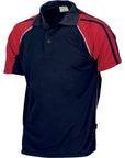DNC Cool-Breathe Twin Stripe Contrast Raglan Polo (5222)