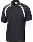DNC Mens Poly/Cotton Contrast Raglan Panel Polo (5243)