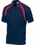 DNC Mens Poly/Cotton Contrast Raglan Panel Polo (5243)