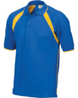 DNC Mens Poly/Cotton Contrast Raglan Panel Polo (5243)