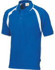 DNC Mens Poly/Cotton Contrast Raglan Panel Polo (5243)