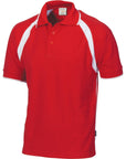 DNC Mens Poly/Cotton Contrast Raglan Panel Polo (5243)