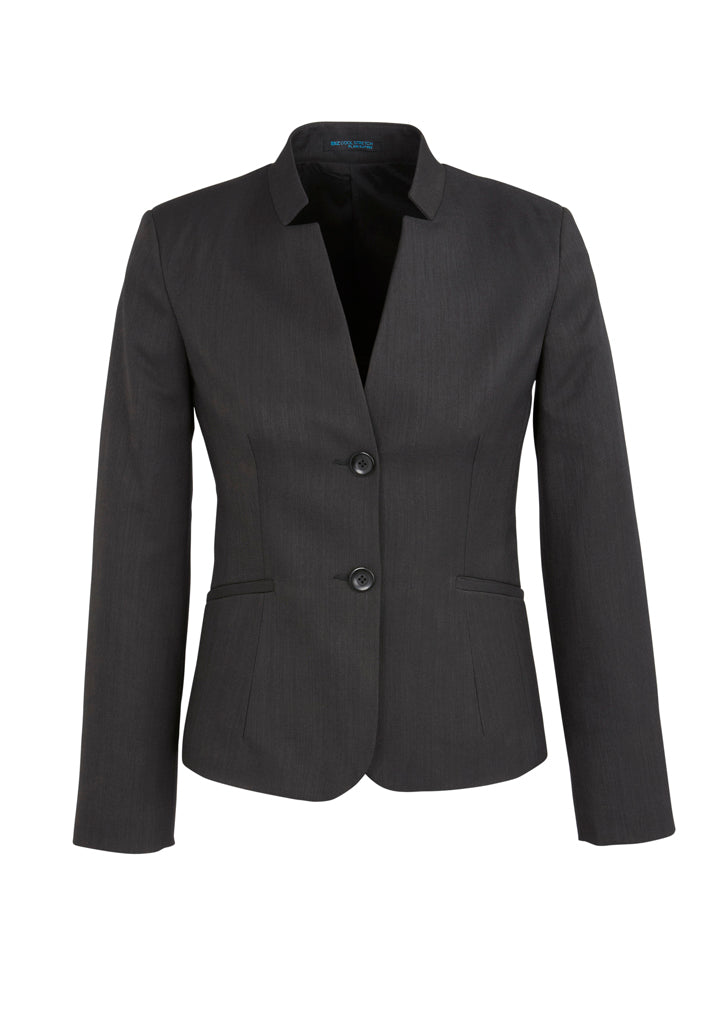 Biz Corporate Womens Short Jacket with Reverse Lapel (60113)