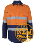 JB's Wear Hi Vis (D+N) Ripstop L/S Fishing Shirt (6DNRL)