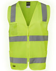 JB's Wear HI VIS (D+N) Zip Safety Vest (6DNSZ)