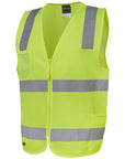 JB's Wear HI VIS (D+N) Zip Safety Vest (6DNSZ)