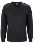 JB's Wear Men's Knitted Epaulette Jumper (6EJ)