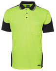 JB's Wear Hi Vis Contrast Piping Polo - Adults (6HCP4)