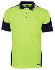 JB's Wear Hi Vis Contrast Piping Polo - Adults (6HCP4)