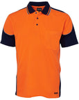 JB's Wear Hi Vis Contrast Piping Polo - Adults (6HCP4)