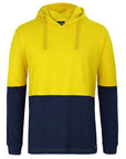 JB's Wear Hi Vis L/S Cotton Tee With Hood (6HCTL)