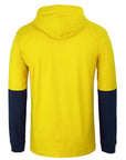 JB's Wear Hi Vis L/S Cotton Tee With Hood (6HCTL)