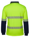 JB's Wear Hi Vis L/S Segmented Tape Polo (6HLST)
