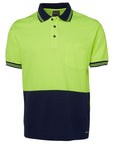 JB's Wear Hi Vis Short Sleeve Cotton Back Polo - Adults (6HPS)