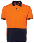 JB's Wear Hi Vis Short Sleeve Cotton Back Polo - Adults (6HPS)