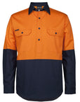 JB's Wear Hi Vis Close Front L/S 150G Work Shirt (6HVCS)