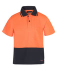 JB's Wear Kids Hi Vis Non Cuff Traditional Polo (6HVNC)