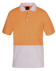 JB's Wear Adults Hi Vis Non Cuff Traditional Polo 2nd Color (6HVNC)
