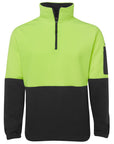 JB's Wear Hi Vis 1/2 Zip Polar Fleece - Adults (6HVPF)