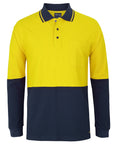 JB's Wear Hi Vis L/S Cotton Pique Trad Polo (6HVQL)