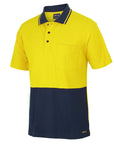 JB's Wear Hi Vis S/S Cotton Pique Trad Polo (6HVQS)