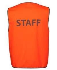 JB&#39;s Wear Hi Vis Safety Vest Staff (6HVS6)