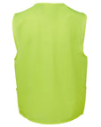 JB's Wear HI VIS Zip Safety Vest (6HVSZ)