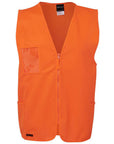 JB's Wear HI VIS Zip Safety Vest (6HVSZ)