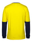 JB's Wear Hi Vis L/S Crew Neck Cotton T-Shirt (6HVTN)