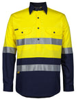 JB's Wear Hi Vis (D+N) Close Front L/S 150G Work Shirt (6HWCS)