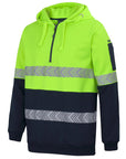 JB's Wear Hi Vis 1/2 Zip Segmented Tape Hoodie (6HZSH)