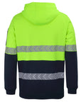 JB's Wear Hi Vis 1/2 Zip Segmented Tape Hoodie (6HZSH)