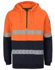 JB's Wear Hi Vis 1/2 Zip Segmented Tape Hoodie (6HZSH)