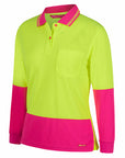 JB's Wear Ladies Hi Vis L/S Comfort Polo (6LHCL)