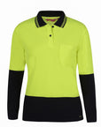 JB's Wear Ladies Hi Vis L/S Comfort Polo (6LHCL)