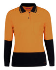JB's Wear Ladies Hi Vis L/S Comfort Polo (6LHCL)
