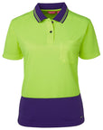 JB's Wear Ladies Hi Vis Short Sleeve Comfort Polo (6LHCP)