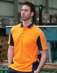 JB's Wear Hi Vis S/S Arm Tape Polo - Adults (6AT4S)