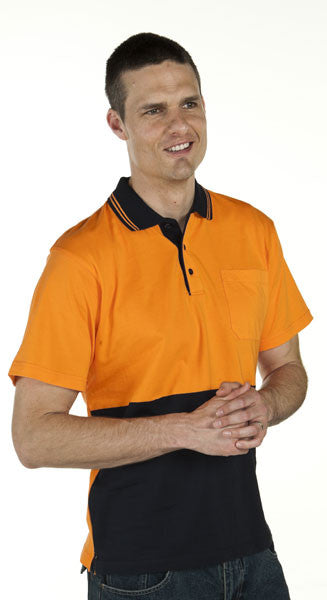 JB's Wear Hi Vis Short Sleeve Cotton Polo - Adults (6CPHV)