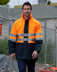 JB's Wear Hi Vis (D+N) Long Line Jacket - Adults (6DNLL)