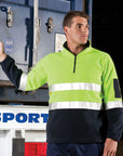 JB's Wear Hi Vis (D+N) 1/2 Zip Polar Fleece (6DNPF)