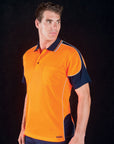 JB's Wear Hi Vis Contrast Piping Polo - Adults (6HCP4)