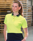 JB's Wear Ladies Hi Vis Short Sleeve Comfort Polo (6LHCP)