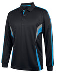 JB's Wear Adult Podium L/S Cool Polo (7CLP)